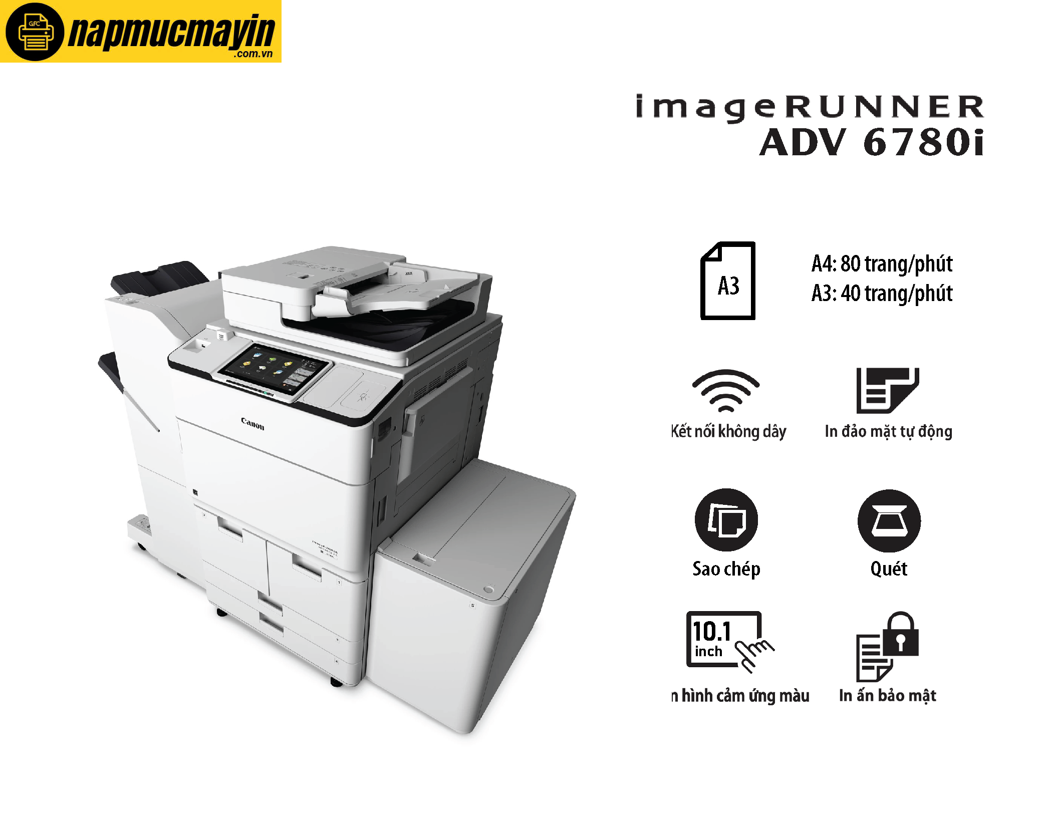 Máy photocopy Canon iR-ADV Dx 6780i (1)