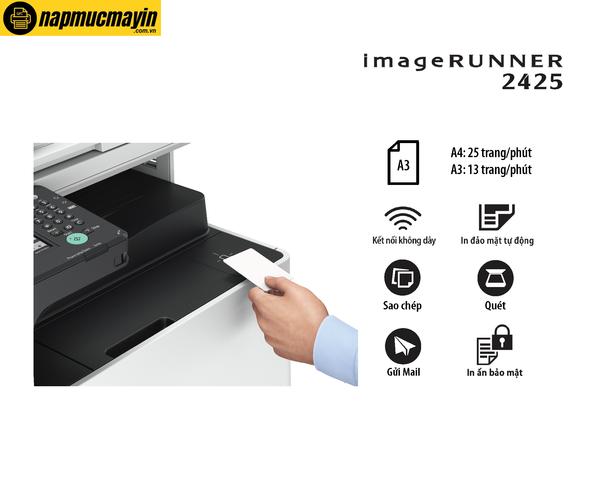 Máy photocopy Canon iR2425 (2)