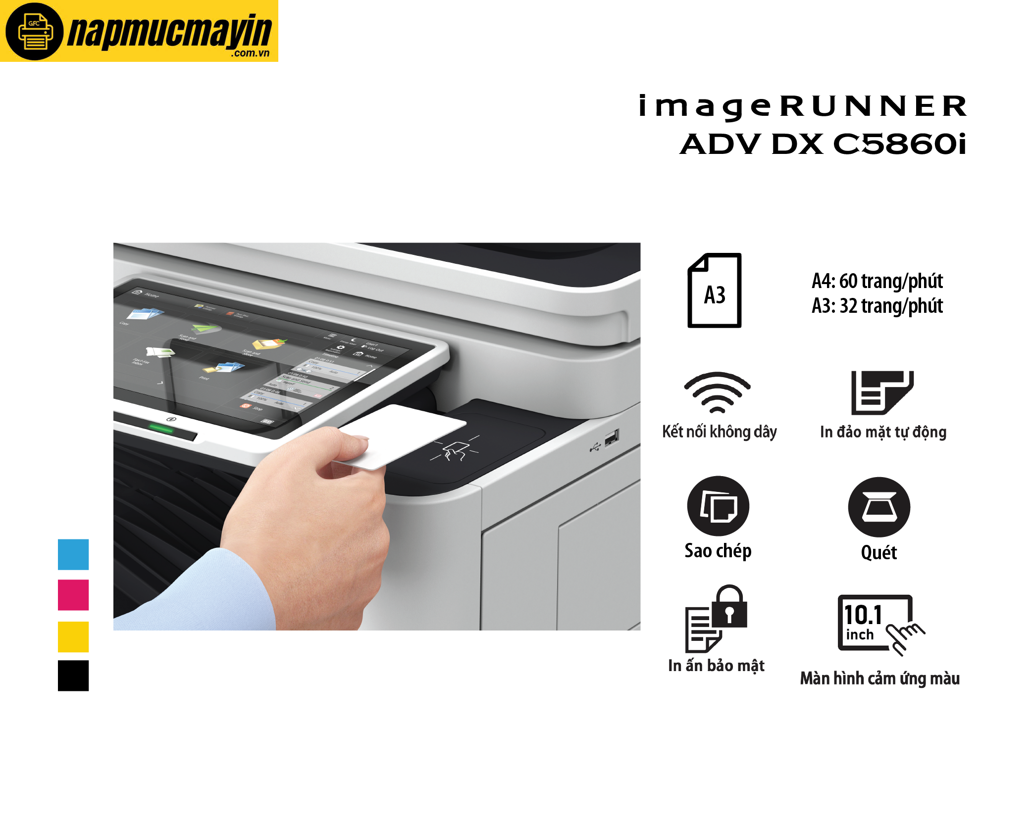 Máy photocopy màu Canon iR-ADV Dx C5860i (1)