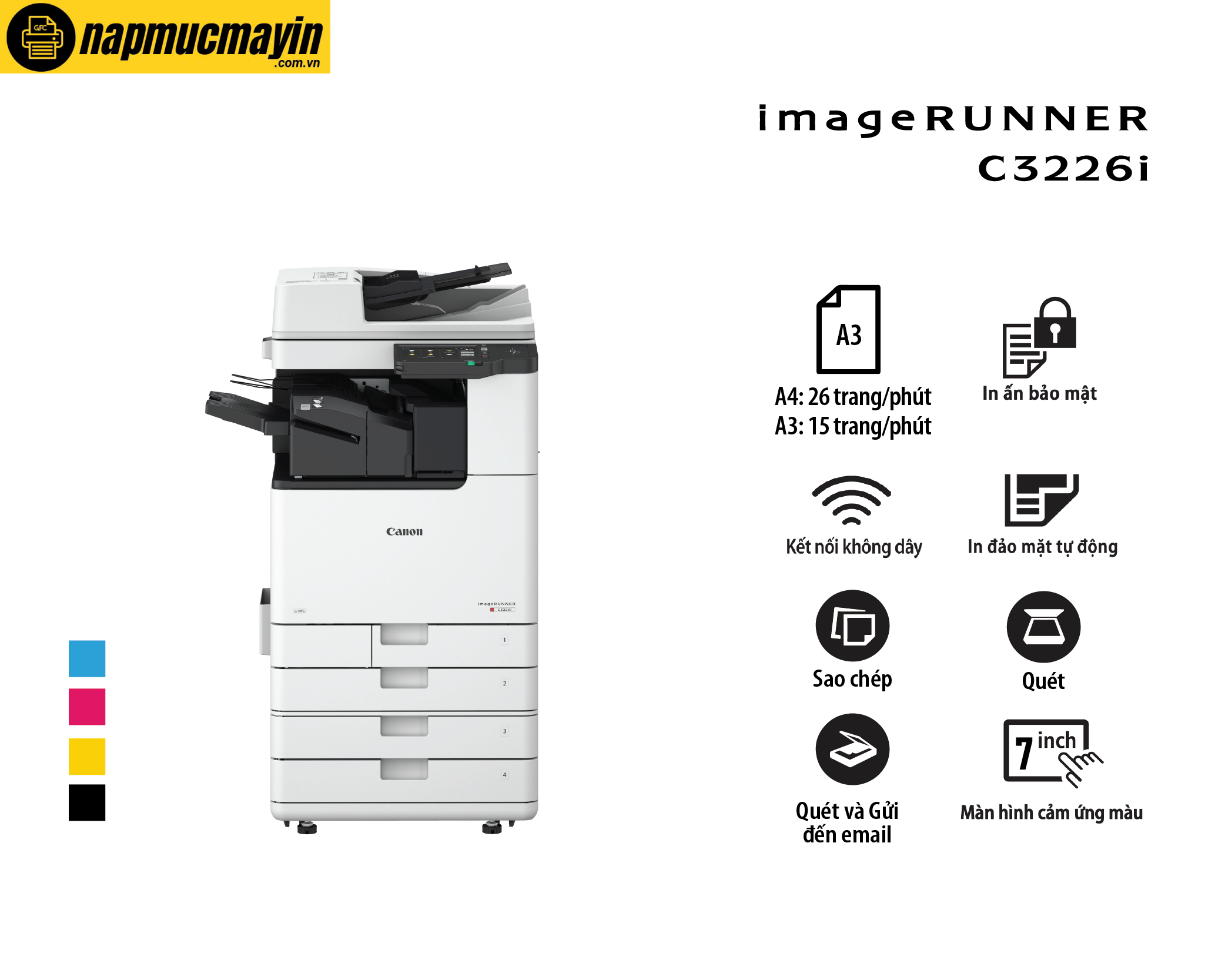 Máy photocopy màu Canon iR C3226i (1)